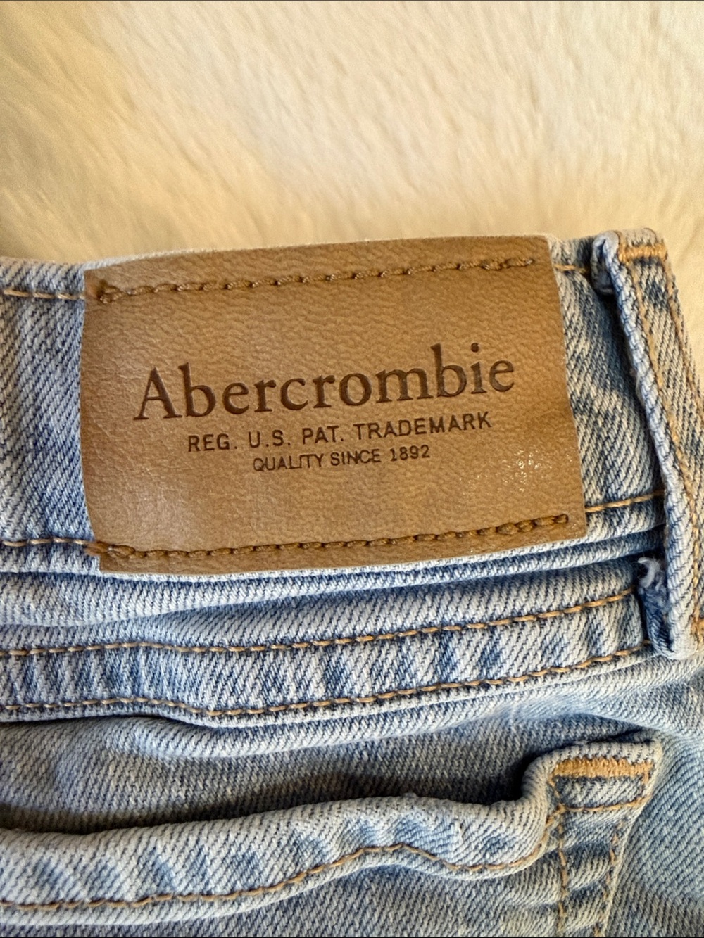 abercrombie kids Light Blue Distressed Denim Shorts Duo - Picture 4 of 7